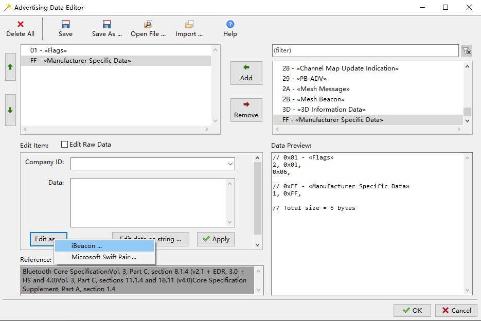 Edit iBeacon Advertising Data