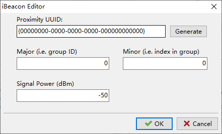 Edit iBeacon Manufacturer Specific Data