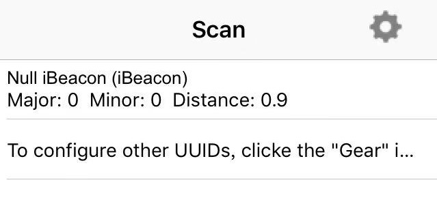 iBeacon in Locate app